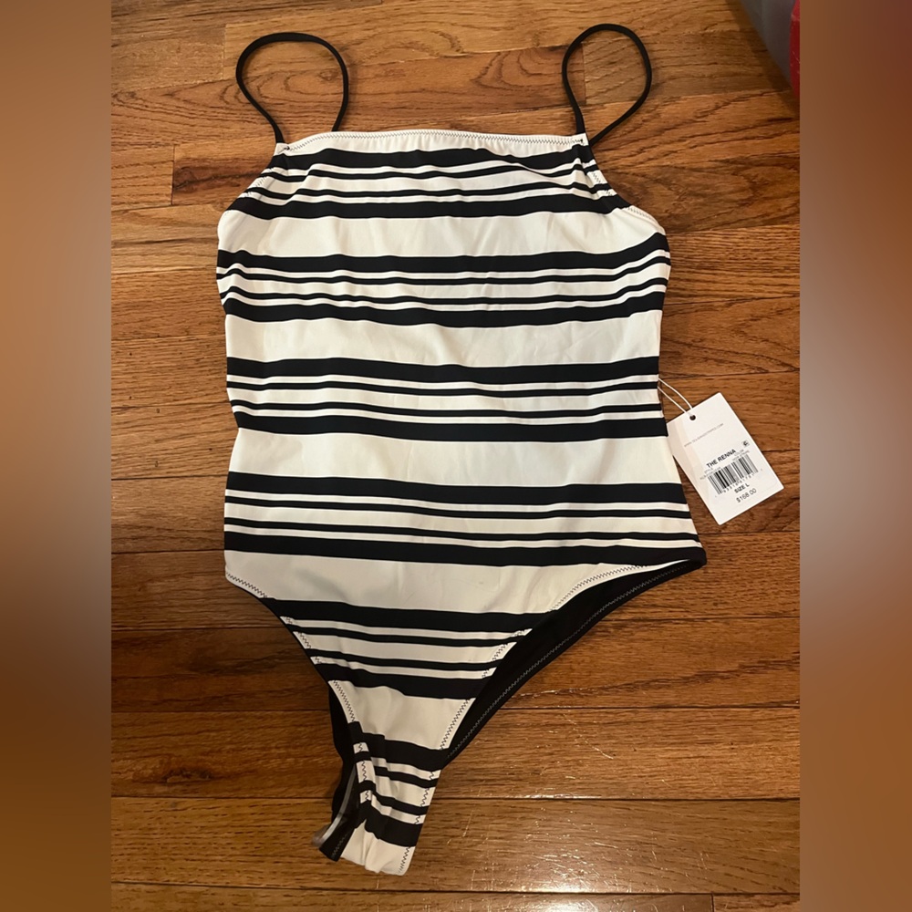 SOLID & STRIPED One Piece Bathing Suit